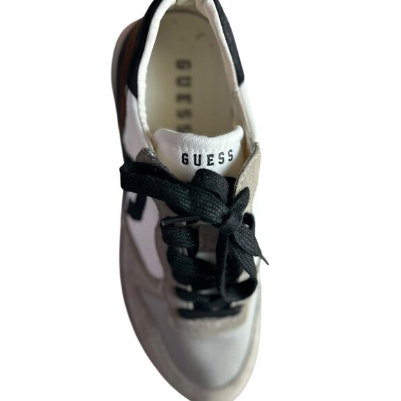 Men's GUESS Adax Sneaker-Size 9-Suede & Canvas Top-Lace Up-In Great Shape - Picture 9 of 11